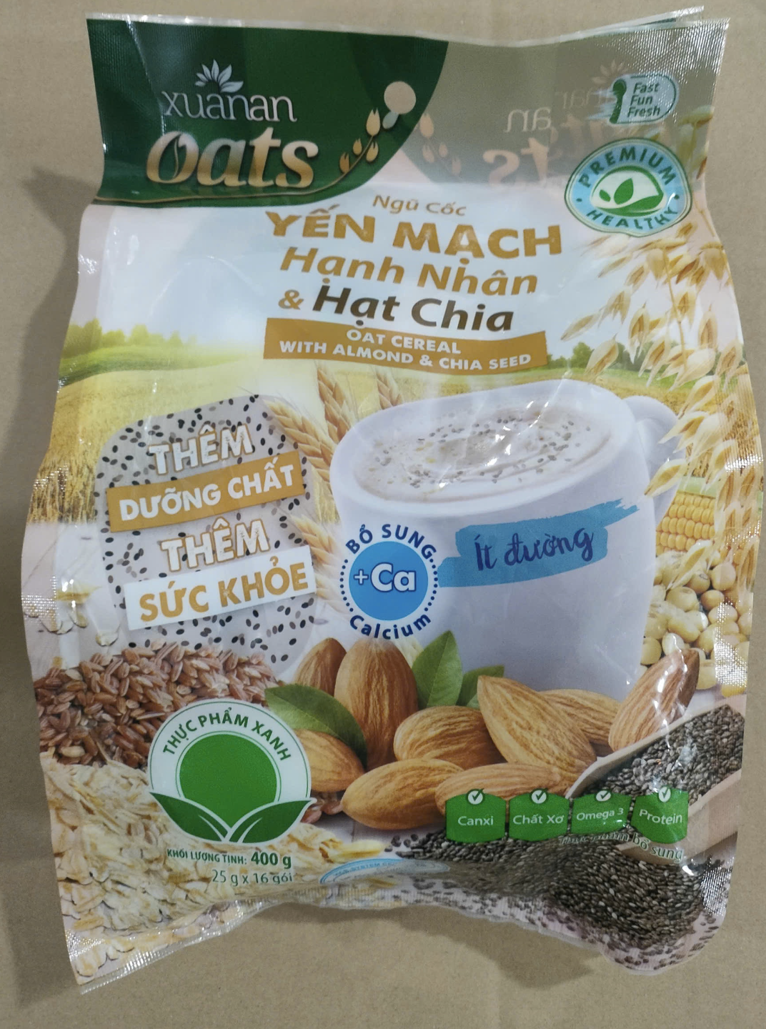 Yến Mạch Hạnh Nhân Xuan An 400g